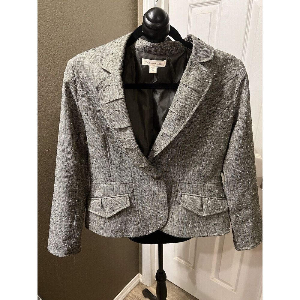 Coldwater Creek Petite 8 Tweed Type Jacket